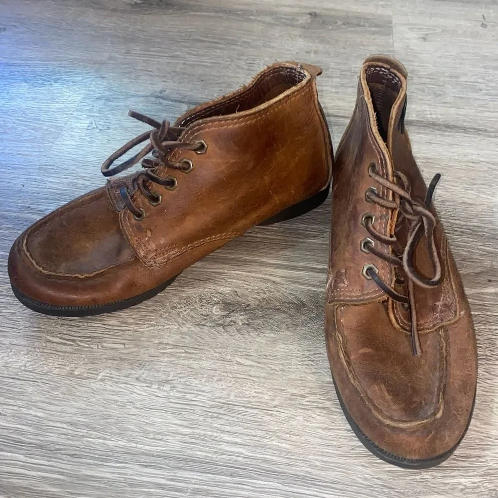 Kid's Eastland Brown Leather Oxford Shoes